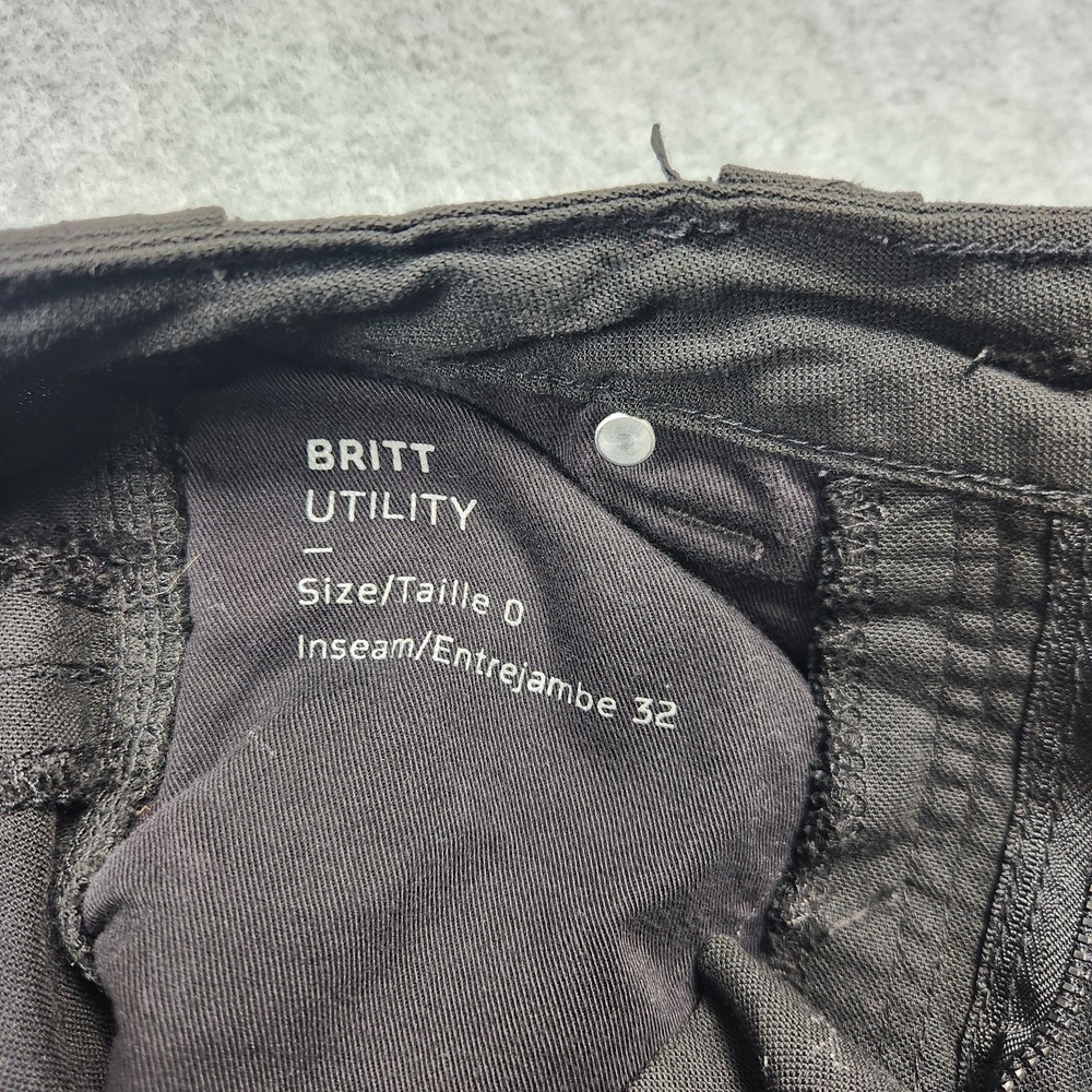 Dovetail Pants Womens 0 (26x30) Black Britt Utility Double Knee Work Cordura - Picture 6 of 15
